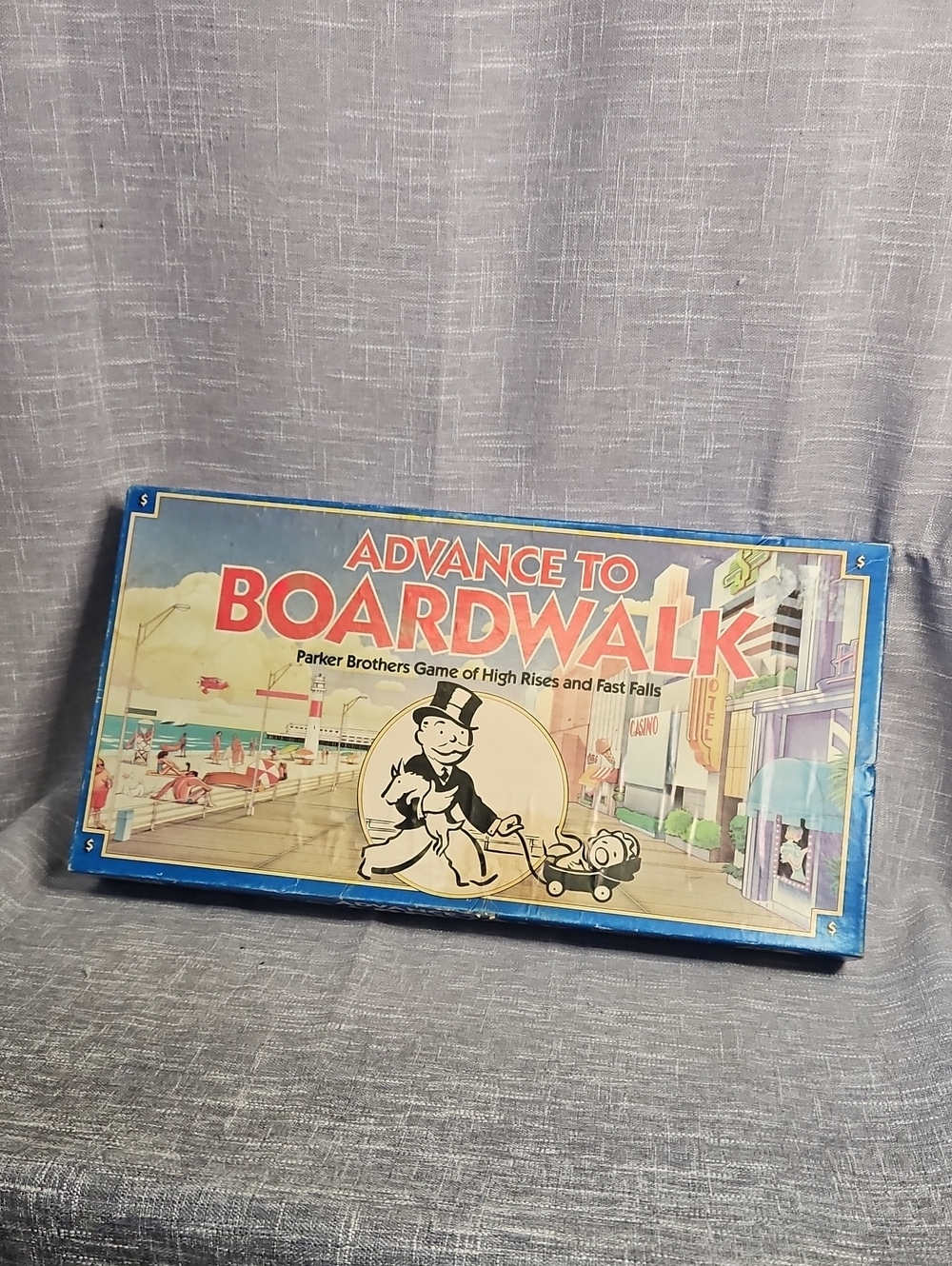 Advance to Boardwalk Vintage Parker Brothers Board Game - Blue